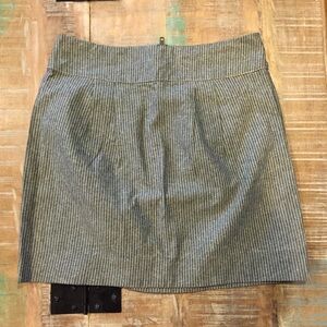 Silence + Noise Striped Mini Skirt 4 Urban Outfitters gray Linen Cotton